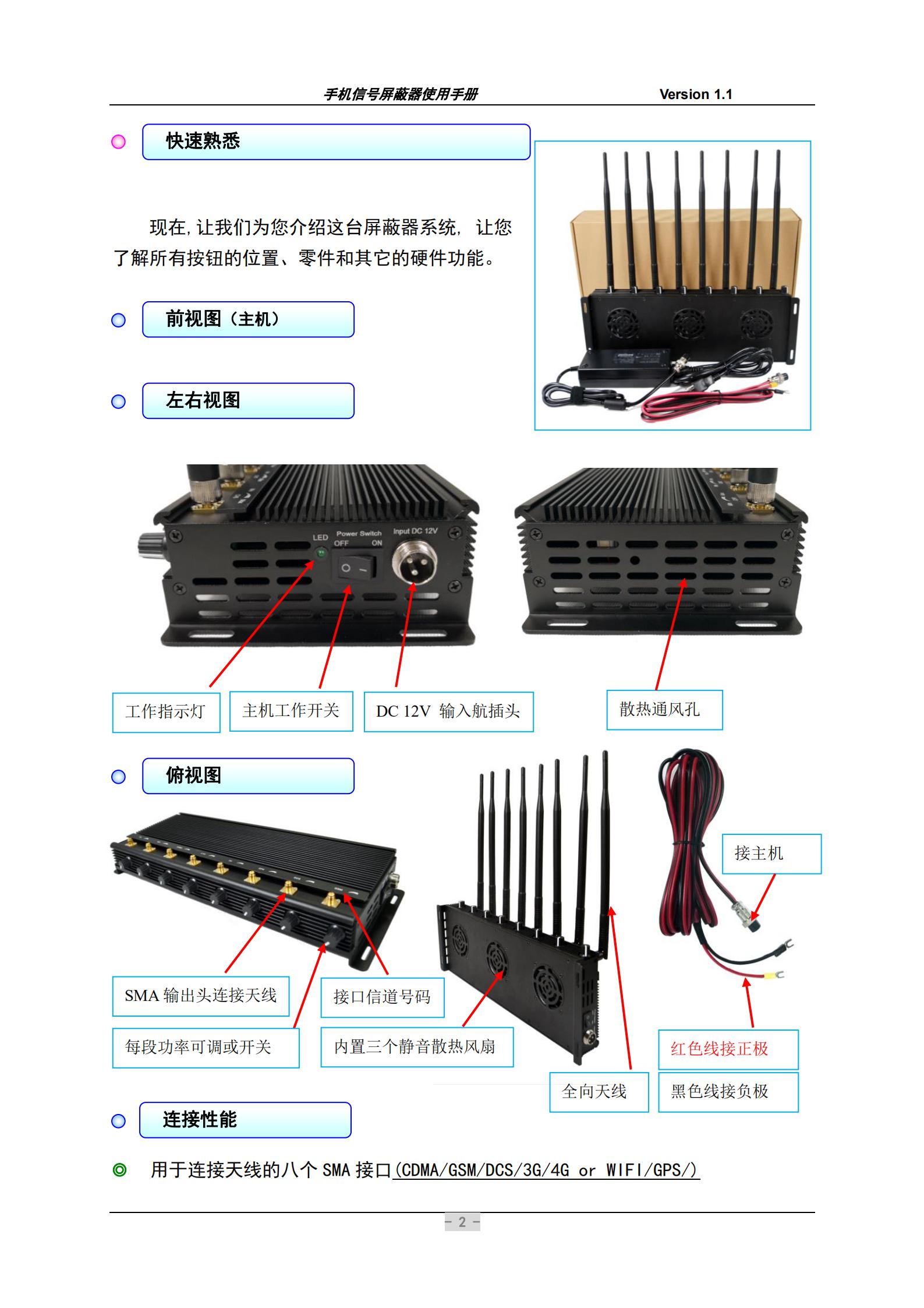 現在.讓我們?yōu)槟榻B這臺屏蔽器系統, 讓您了解所有按鈕的位置、零件和其它的硬件功能。
